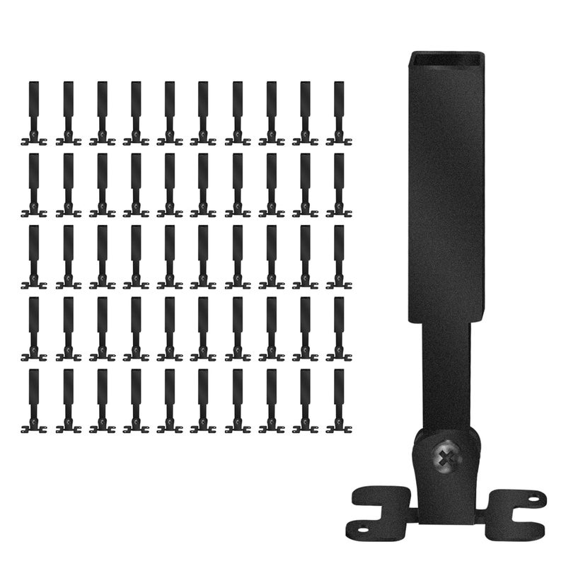 Senmit Angle Adjustable Connectors,Baluster Swivel Connectors with Screw for Installation of 1/2" Square Balusters balusters for Staircase Interior 50Pack - Image 1